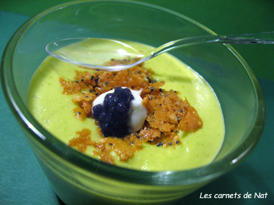 Espuma chaude, version soupe de légumes en verrine…-1